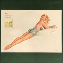 Load image into Gallery viewer, Original 1940s Calendar page: 1943
