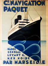 Load image into Gallery viewer, Cie De Navigation Paquet Par Marseille c. 1924~25
