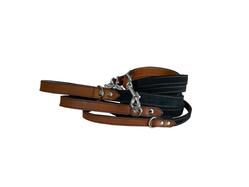 Leather Dog Lead - Fixed handle