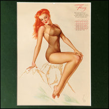 Load image into Gallery viewer, Original 1940s Calendar page: 1946
