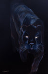 Night Time Black Jaguar an Original Oil Painting SOLD