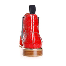 Load image into Gallery viewer, Red Suede Chelsea Boot
