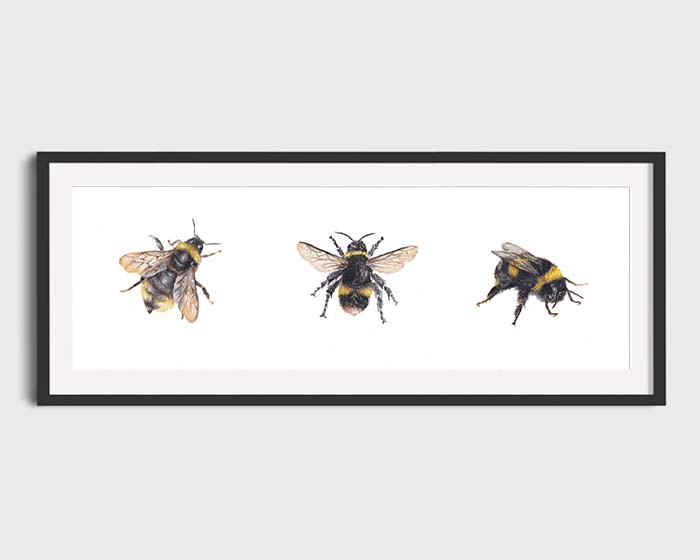 Bee Art Print - By Emma Cawston