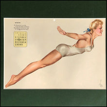 Load image into Gallery viewer, Original 1940s Calendar page: 1944
