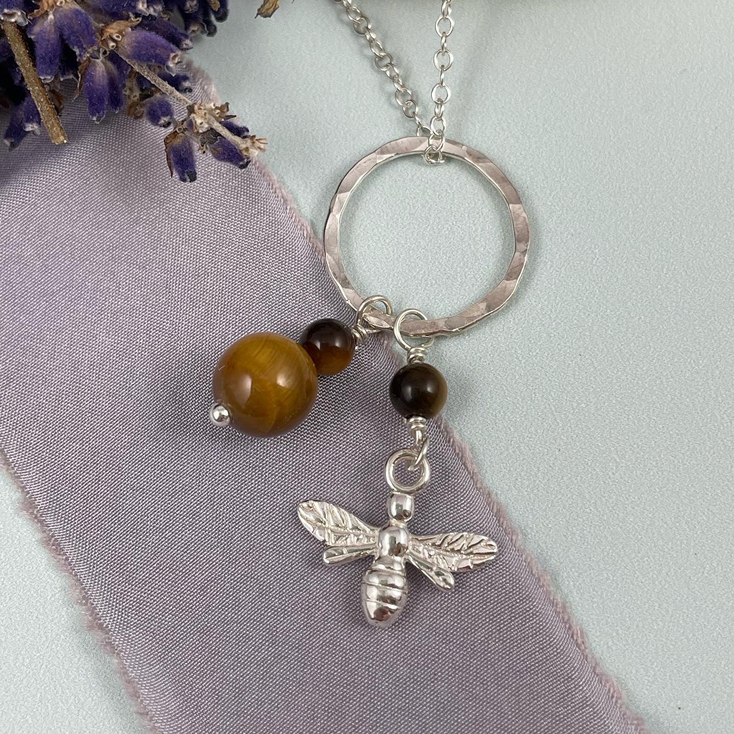 Busy Bee with Honey Pendant and Chain