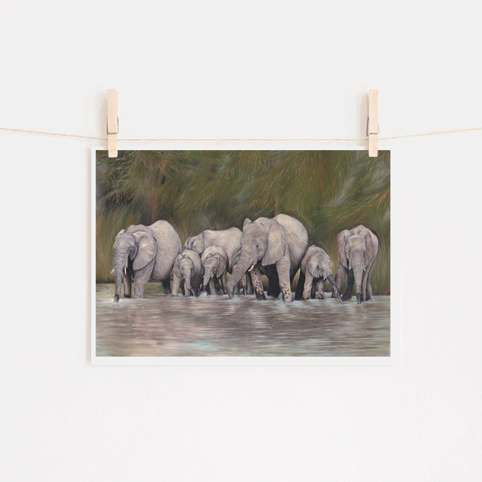 The Watering hole Limited Edition Giclee Print