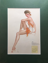 Load image into Gallery viewer, Original 1940&#39;s Esquire Calendar Pages, Mounted
