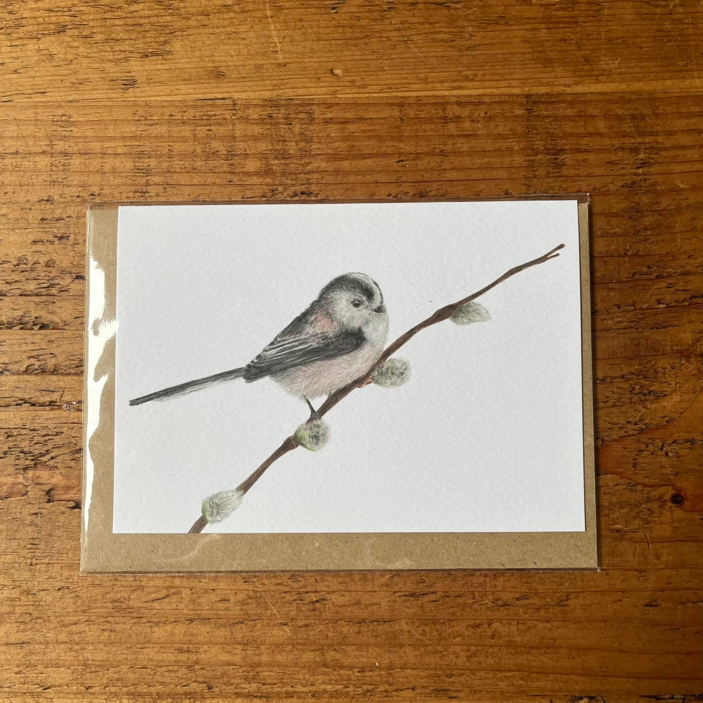 Long Tailed Tit A6 Greeting Card