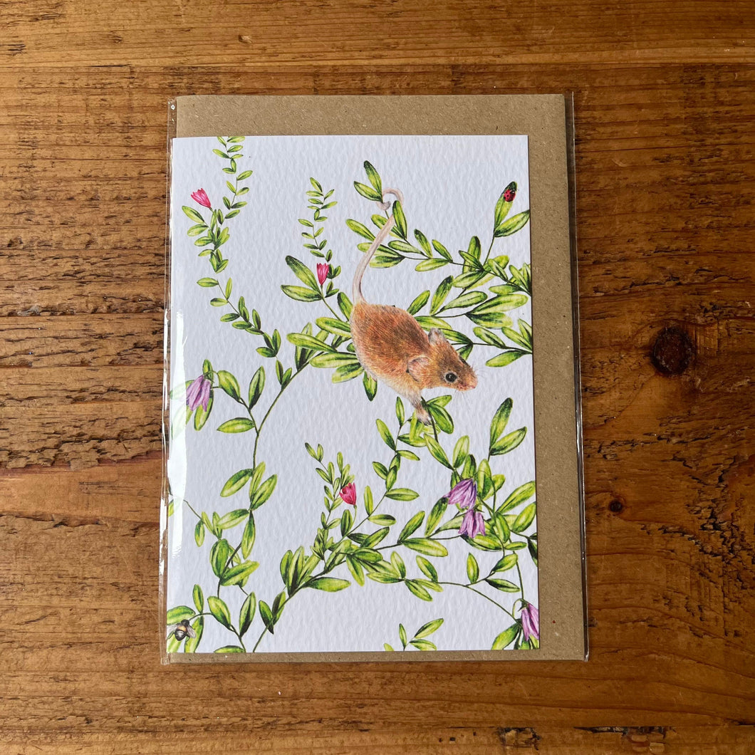 Woodland Mouse A6 Greeting Card