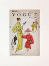 Original, Mounted, Vogue Sewing Pattern Covers 1950's~80s