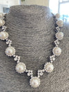 Victoria , Pearly and Crystal collar and earring s