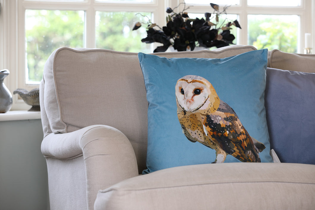 Owl Velvet Cushion