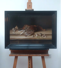 Load image into Gallery viewer, Original oil painting: a recipe for Grouse with garlic, mushrooms and watercress
