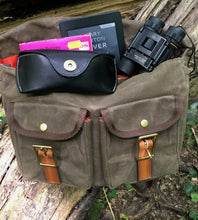 Load image into Gallery viewer, HANDMADE DUFFLE AND MESSENGER BAG WITH ACCESSORIES
