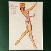 Load image into Gallery viewer, Original 1940s Calendar page: 1946
