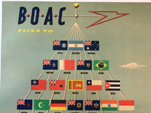 Load image into Gallery viewer, BOAC Flies To All 6 Continents 1953
