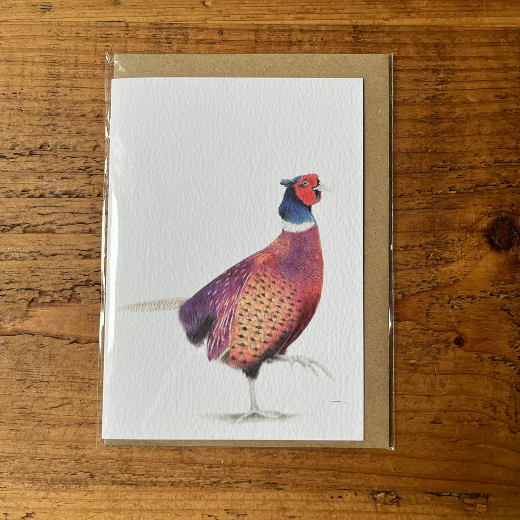 Pheasant A6 Greeting Card