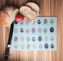 Load image into Gallery viewer, Game Bird Eggs Chopping Board - Easter Spring Collection
